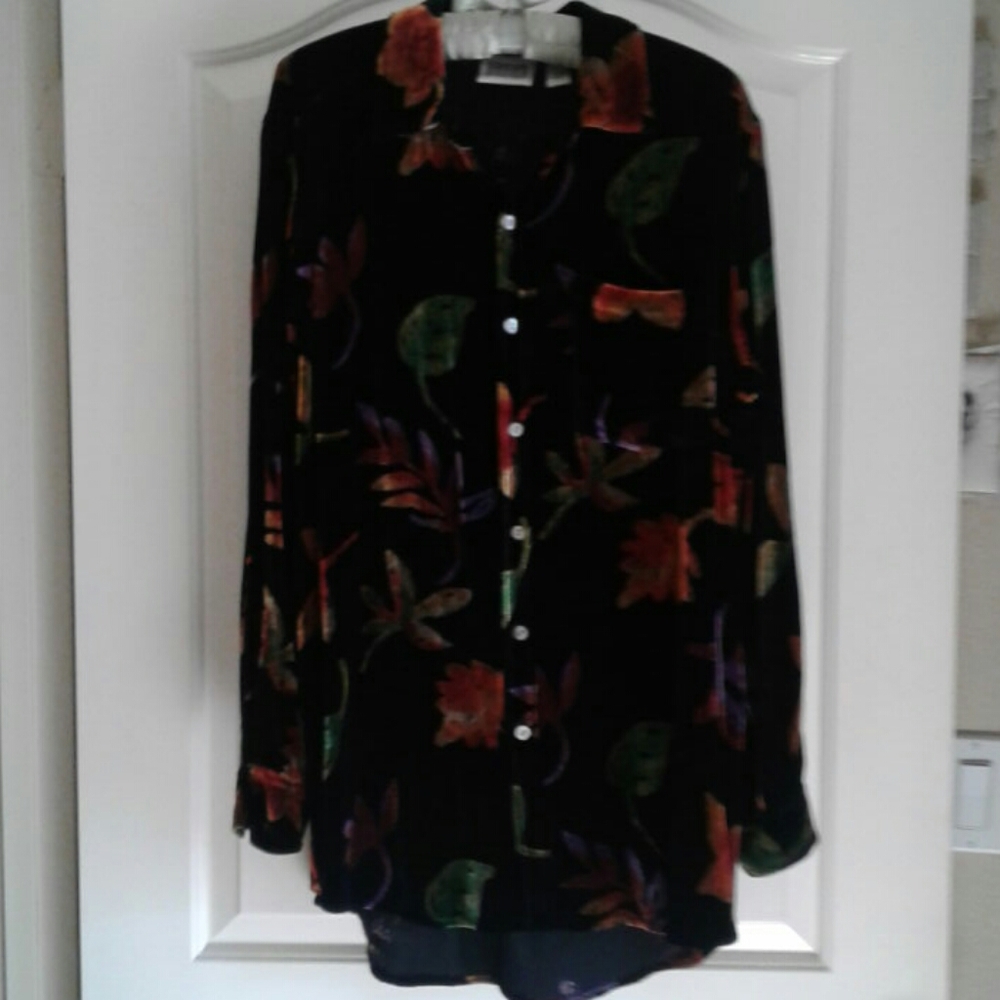 Chico's oversized button up shirt